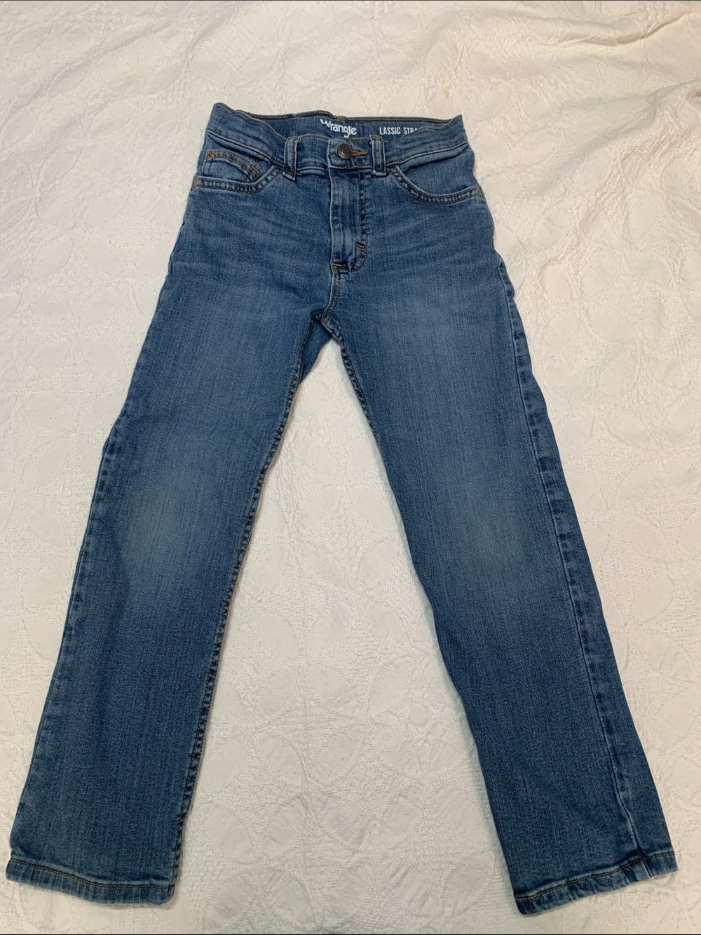 Wrangler Men's Medium Blue Straight Jeans